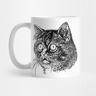 Cat for women funny kitty cat head for girls and boys Mug